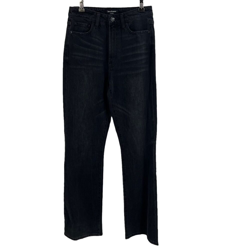 Juicy Couture Black High Rise‎ Flare Jean Size 26 New